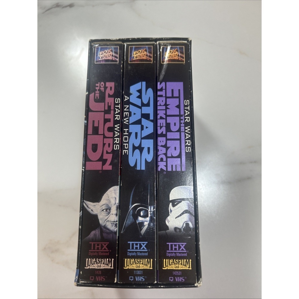 Star Wars Trilogy VHS Box Set THX Digitally‎ Mastered 20th Century Fox